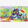 Buy 🎁 Disney Mickey & Friends Clubhouse Capers Chair Rail Prepasted Mural 🤩
