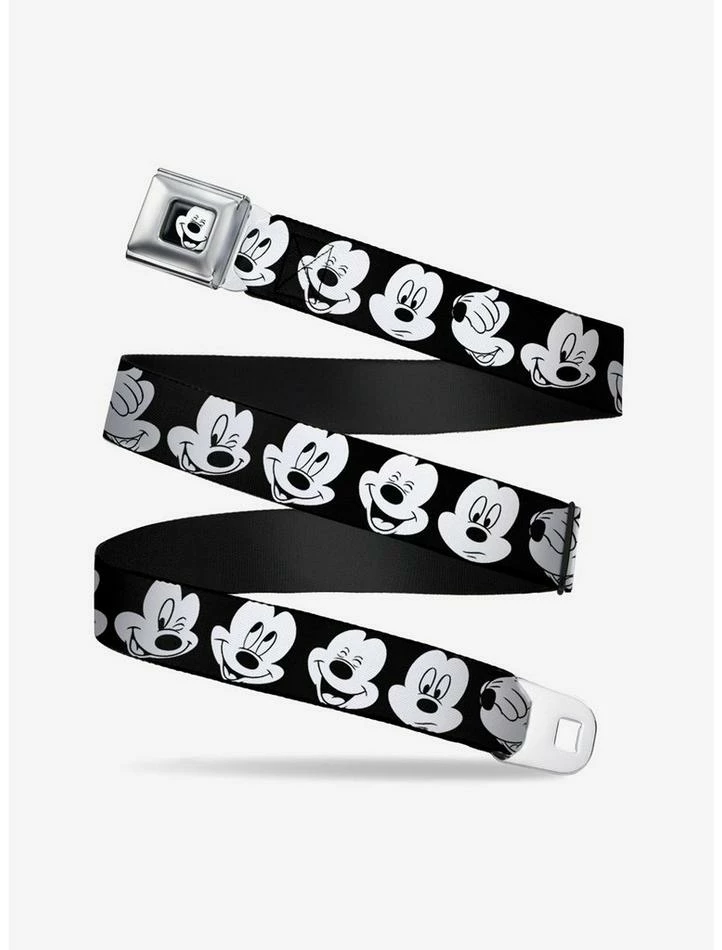 Deals β¨ Disney Mickey Mouse Expressions Close Up Seatbelt Belt π