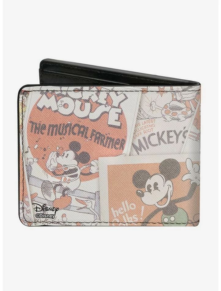 Cheapest π Disney Mickey Mouse Classic Sitting Pose Close Up Comics Bi-Fold Wallet π - Image 2