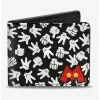 New ⭐ Disney Mickey Mouse M Icon Hand Gestures Bi-Fold Wallet 😉
