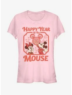 Deals 🤩 Disney Mickey Mouse Happy Mouse Year 👧 Girls T-Shirt 😍