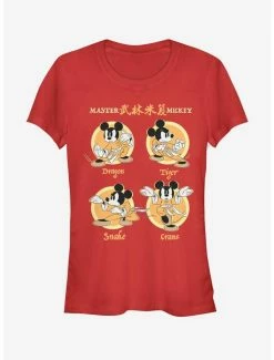 Top 10 😀 Disney Mickey Mouse Kung Fu Four Up 👧 Girls T-Shirt 👍