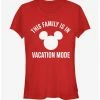 Promo 💯 Disney Mickey Mouse Vacation Mode 👧 Girls T-Shirt 👍