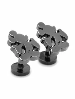 Hot Sale ✔️ Disney Mickey Mouse Black Silhouette Cufflinks ✨