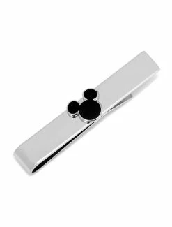 Promo 🌟 Disney Mickey Mouse Black Silhouette Tie Bar 🎁