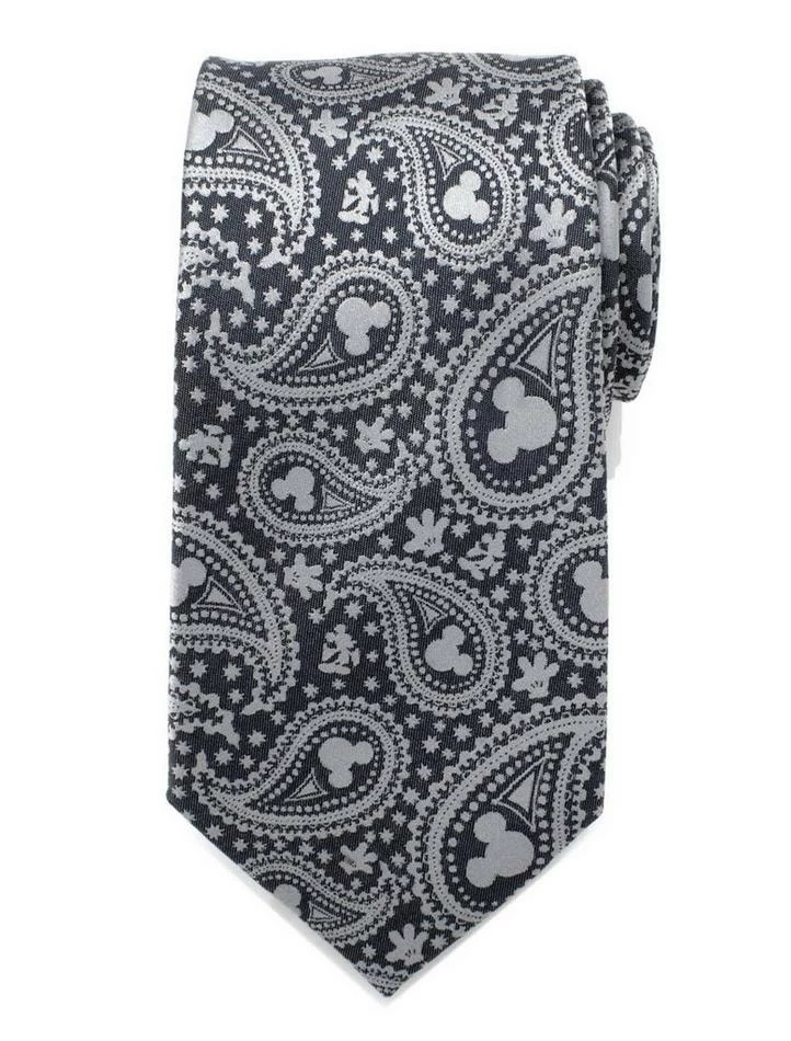 Cheapest π Disney Mickey Mouse Gray Paisley Mens Tie π₯