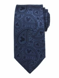 Budget 💯 Disney Mickey Mouse Navy Paisley Tie 🌟