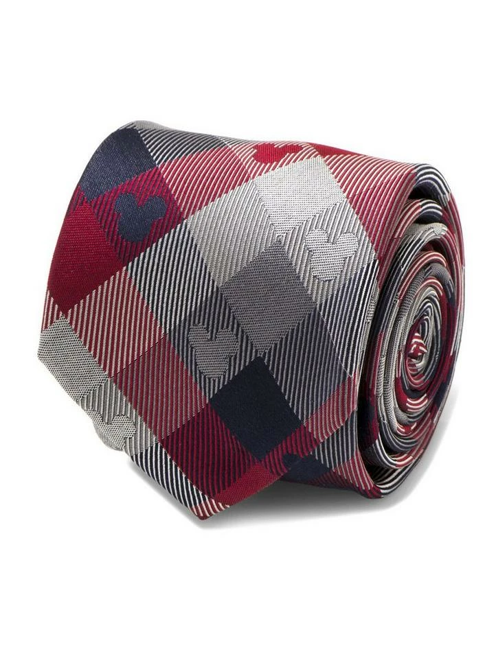 Wholesale 𧨠Disney Mickey Mouse Red and Blue Plaid Tie π