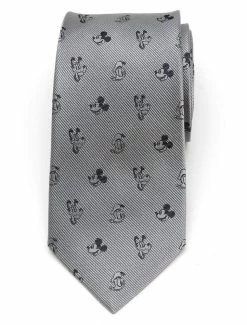 Hot Sale 👍 Disney Mickey and Friends Gray Tie ⌛