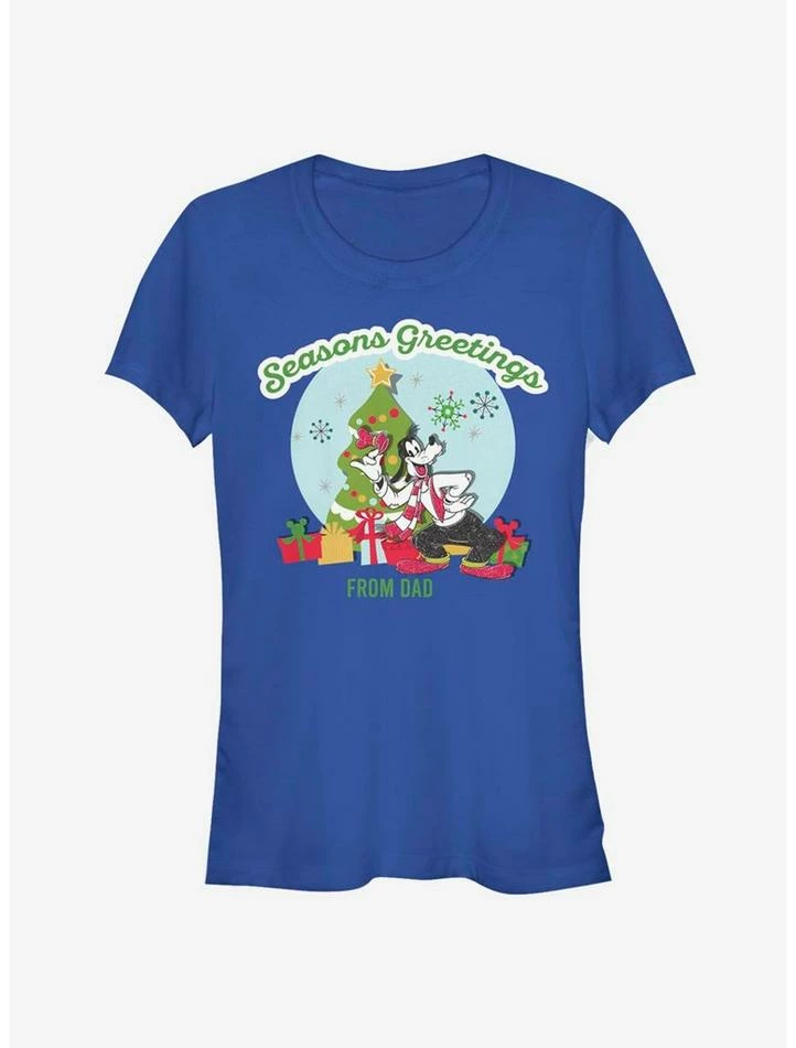 Promo π Disney Goofy Seasons Greetings From Dad Classic π§ Girls T-Shirt π