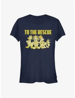 Best Sale 😉 Disney Mickey Mouse Minnie Mouse Donald To The Rescue Firefighters Classic 👧 Girls T-Shirt 🔥