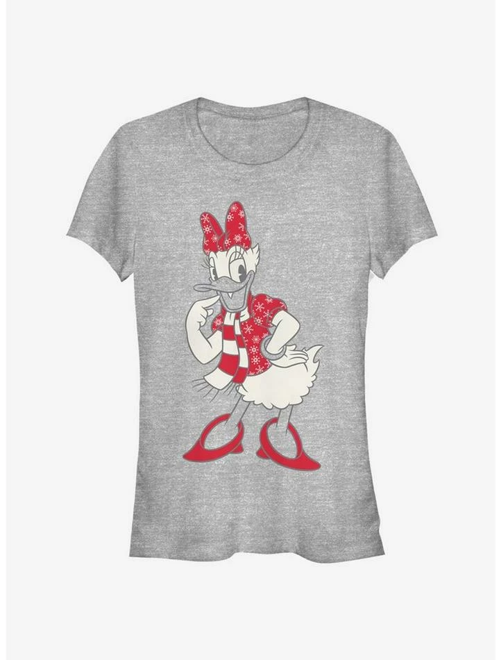 Flash Sale 𧨠Disney Daisy Duck Holiday Snowflake Outfit Classic π§ Girls T-Shirt π§¨