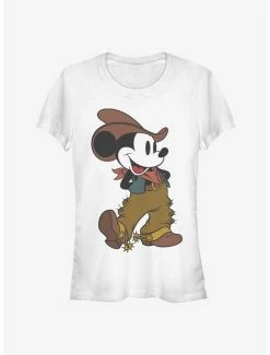 Best Sale 😍 Disney Mickey Mouse Cowboy Classic 👧 Girls T-Shirt 🧨