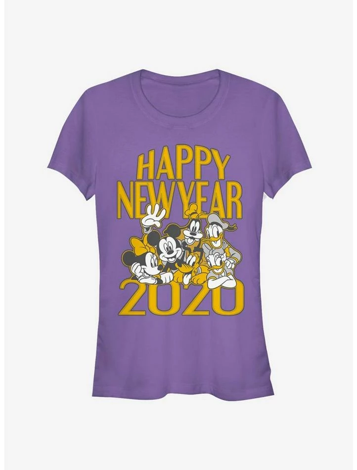 Buy β Disney Mickey Mouse Crew Happy New Year 2020 Classic π§ Girls T-Shirt π€©