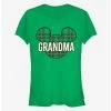 Discount ✨ Disney Mickey Mouse Head Plaid Grandma Classic 👧 Girls T-Shirt 👍