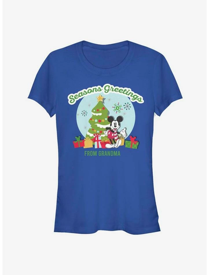 Coupon π― Disney Mickey Mouse Seasons Greetings From Grandma Classic π§ Girls T-Shirt β¨