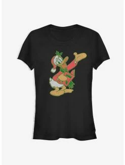 Flash Sale ✨ Disney Donald Duck Holiday Caroler Classic 👧 Girls T-Shirt 🥰