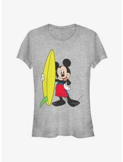 Flash Sale ❤️ Disney Mickey Mouse Surfer Classic 👧 Girls T-Shirt 🤩