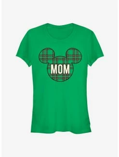 Outlet π Disney Mickey Mouse Head Plaid Mom Classic π§ Girls T-Shirt π