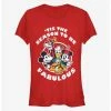 Deals 🧨 Disney Mickey Mouse 'Tis The Season To Be Fabulous Classic 👧 Girls T-Shirt ✨