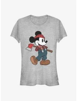 Outlet 🔔 Disney Mickey Mouse Lumberjack Classic 👧 Girls T-Shirt ⌛