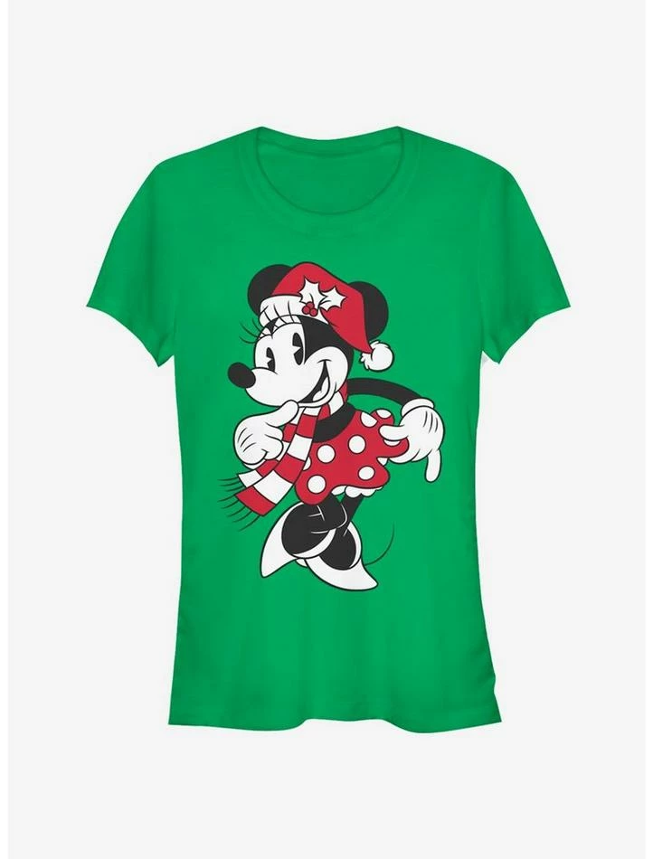 Buy β Disney Minnie Mouse Holiday Winter Outfit Classic π§ Girls T-Shirt π€©