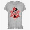 Discount 🔔 Disney Minnie Mouse Holiday Snowflake Classic 👧 Girls T-Shirt ✔️