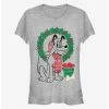 Top 10 🎁 Disney Pluto Holiday Wreath Outline Classic 👧 Girls T-Shirt 🔥