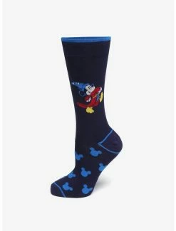 Discount 🌟 Disney Fantasia Mickey Mouse Navy 🧦 Socks 🎉