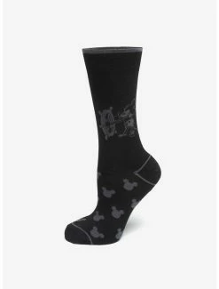 Cheapest ⭐ Disney Steamboat Willie Black 🧦 Socks 🧨