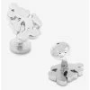 Cheap ⭐ Disney Mickey Mouse Silver Mickey Mouse Silhouette Cufflinks ⌛