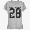 Brand new 🎁 Disney Mickey Mouse Mickey Minnie Collegiate 👧 Girls T-Shirt 🎁
