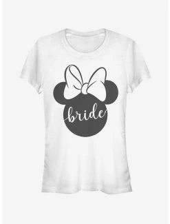 New 🔔 Disney Mickey Mouse Bow Bride 👧 Girls T-Shirt 🛒