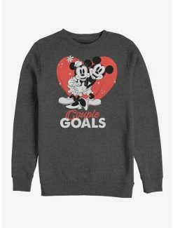 Buy 🎉 Disney Mickey Mouse Couple Goals Crew Sweatshirt 😉