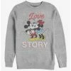 Best Sale 👍 Disney Mickey Mouse True Love Story Crew Sweatshirt ✔️