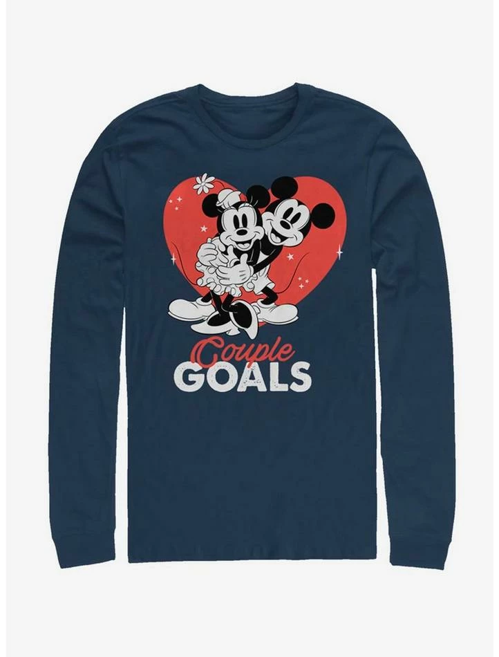 Best Sale β Disney Mickey Mouse Couple Goals Long-Sleeve T-Shirt βοΈ
