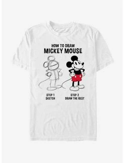 Best Pirce 🧨 Disney Mickey Mouse Mickey Drawing T-Shirt ✔️
