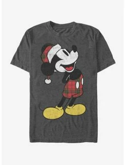 Wholesale 🔔 Disney Mickey Mouse Holiday Plaid Mickey T-Shirt 🛒
