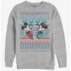 Coupon ✔️ Disney Mickey Mouse Holiday Mickey & Minnie Sweater Crew Sweatshirt ✨