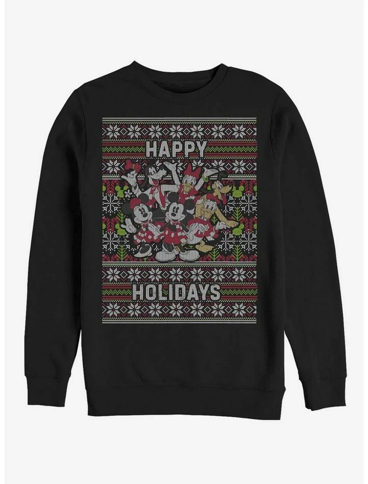 Outlet ๐คฉ Disney Mickey Mouse Holiday Mickey Six Sweater Crew Sweatshirt ๐คฉ