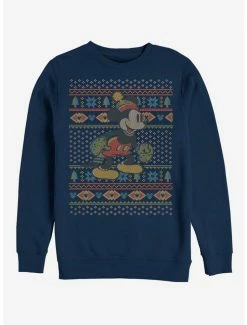 Best reviews of 💯 Disney Mickey Mouse Holiday Vintage Mickey Sweater Crew Sweatshirt 🔔