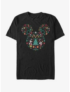 Discount 🌟 Disney Mickey Mouse Holiday Icon Ear Fill T-Shirt 😀