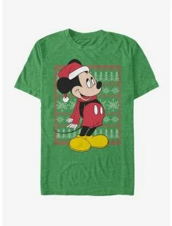 Cheap 🔥 Disney Mickey Mouse Holiday Mickey Ugly Sweater T-Shirt ✔️