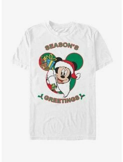 New 💯 Disney Mickey Mouse Holiday Mickey's Greeting T-Shirt 👏