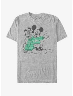 Brand new ⌛ Disney Mickey Mouse Holiday Sweater Pals T-Shirt 🛒