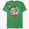 Outlet 😀 Disney Mickey Mouse Holiday Vintage Mickey Wreath T-Shirt 🔔