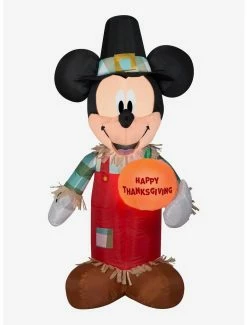 Hot Sale 😀 Disney Mickey Mouse 👪 Thanksgiving Pumpkin Inflatable Décor ❤️