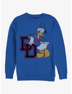 Cheapest 😍 Disney Donald Duck Donald College DD Sweatshirt 👍
