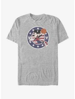 Outlet 🎁 Disney Mickey Mouse B Ball Americana T-Shirt ❤️