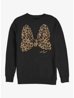 Promo 😀 Disney Mickey Mouse Animal Print Bow Sweatshirt 😍